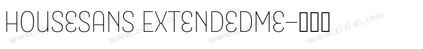 HouseSans ExtendedMe字体转换
